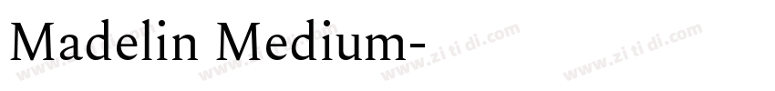 Madelin Medium字体转换